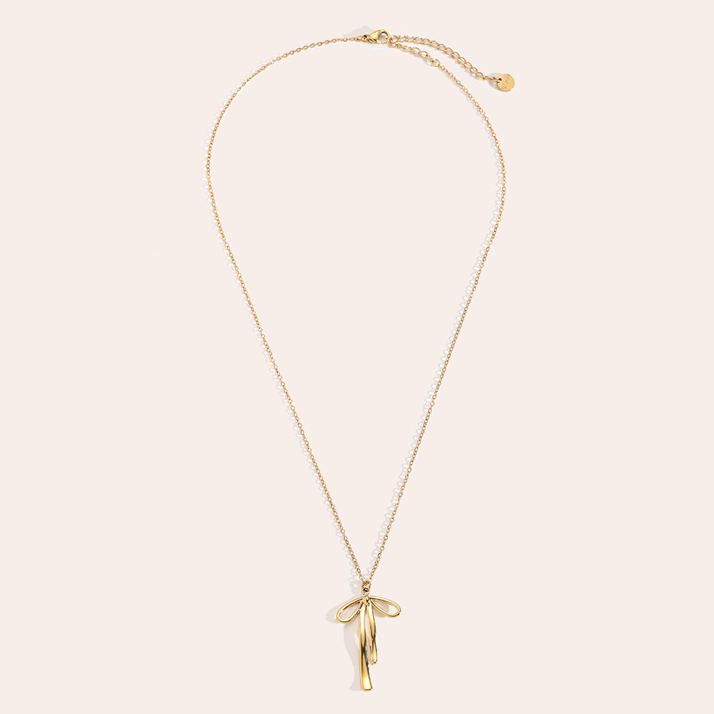 Schleife Edelstahl Halskette