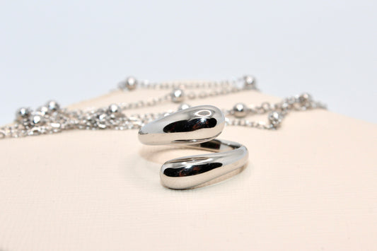 Drop Ring Silber