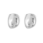 Edelstahl Ohrclips Silber