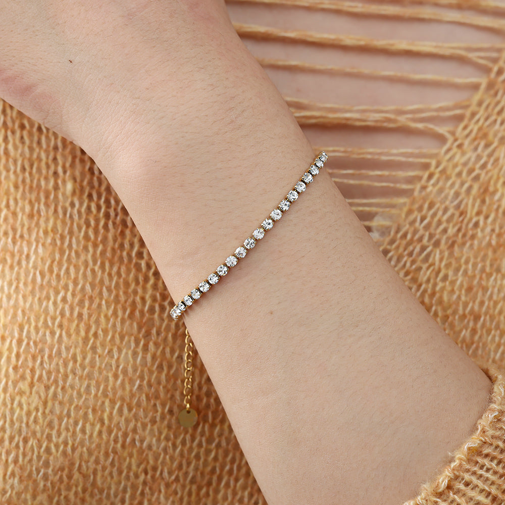 Diamond Chain Edelstahl Armband