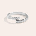 Mosaic Edelstahl Ring Silber