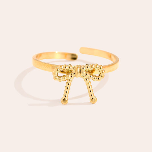 Schleife Edelstahl Ring