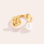 Gold Edelstahl Ring