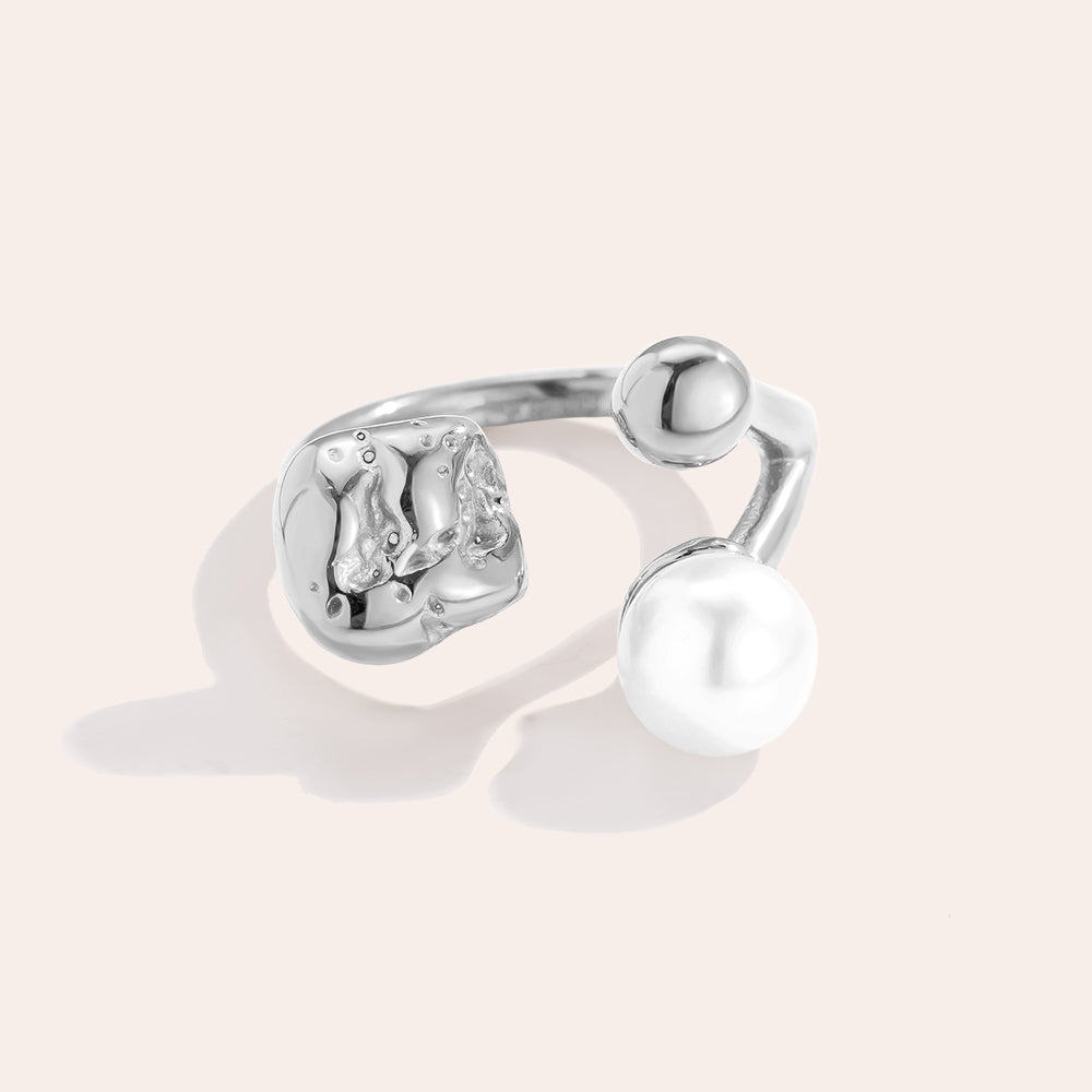 Silber Edelstahl Ring