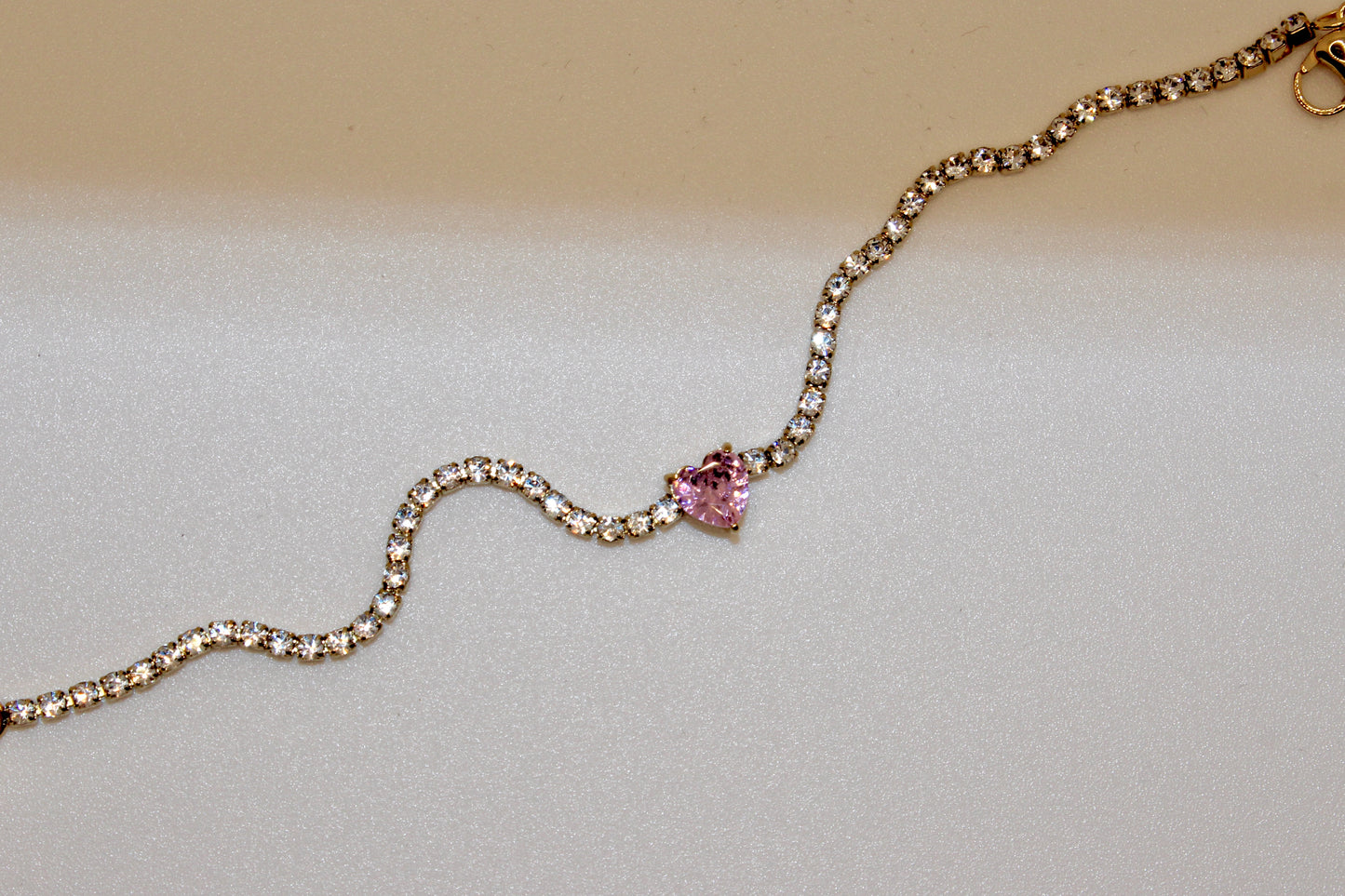 Herz Diamond Armband Rosa