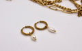 Pearl Kreolen Gold