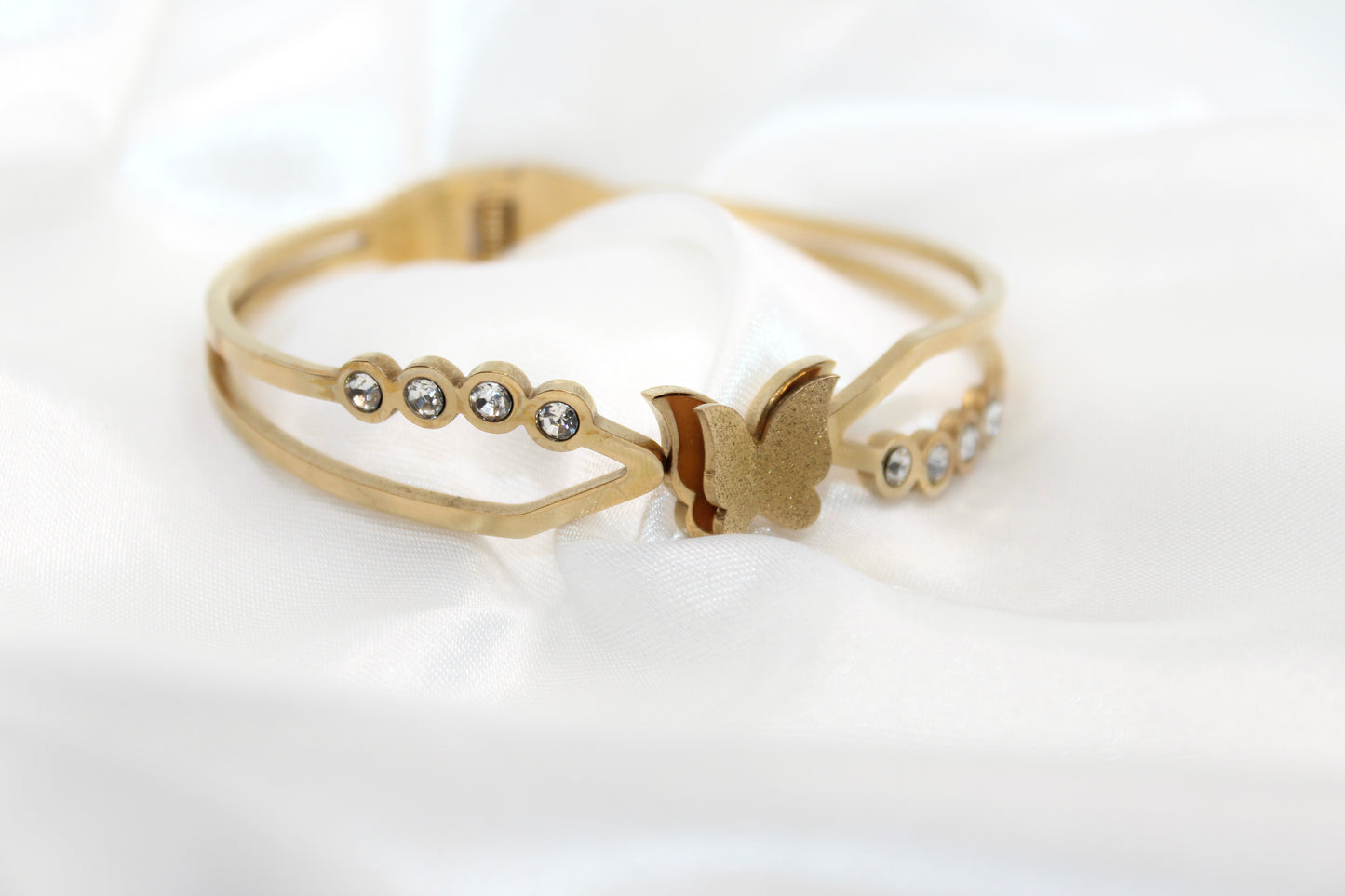 Schmetterling Armreif Gold