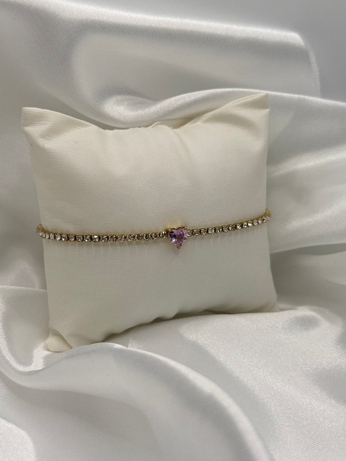 Herz Diamond Armband Rosa