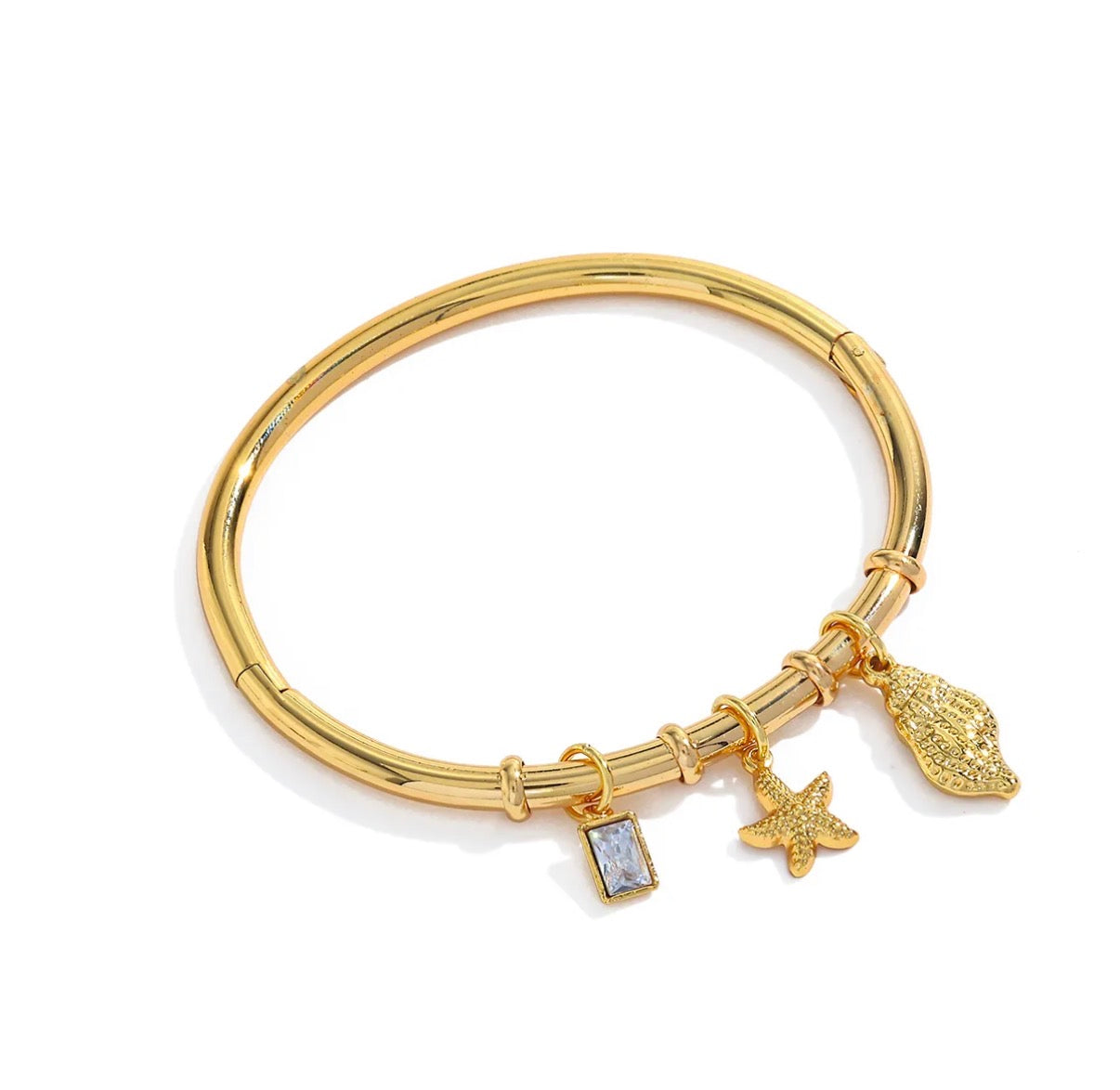 Muschel Armband Gold