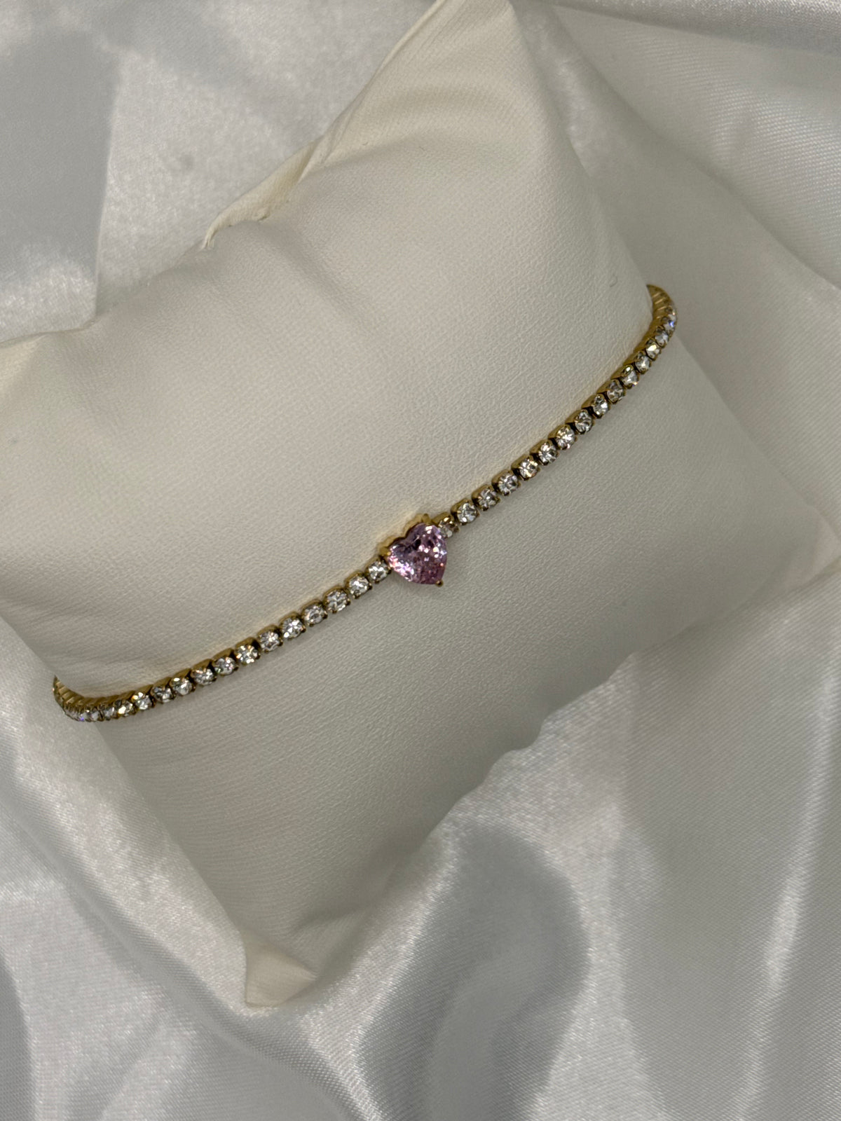 Herz Diamond Armband Rosa