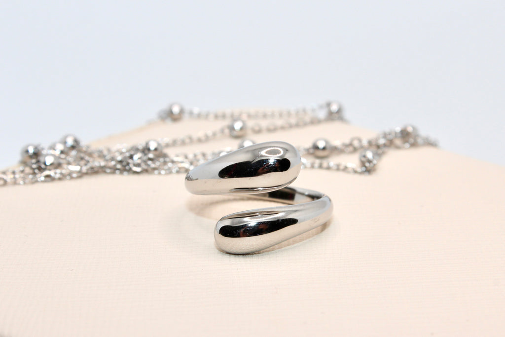 Drop Ring Silber
