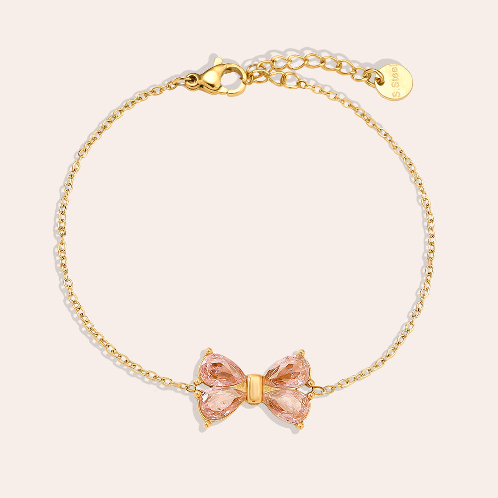 Bowtie Armband Rosa