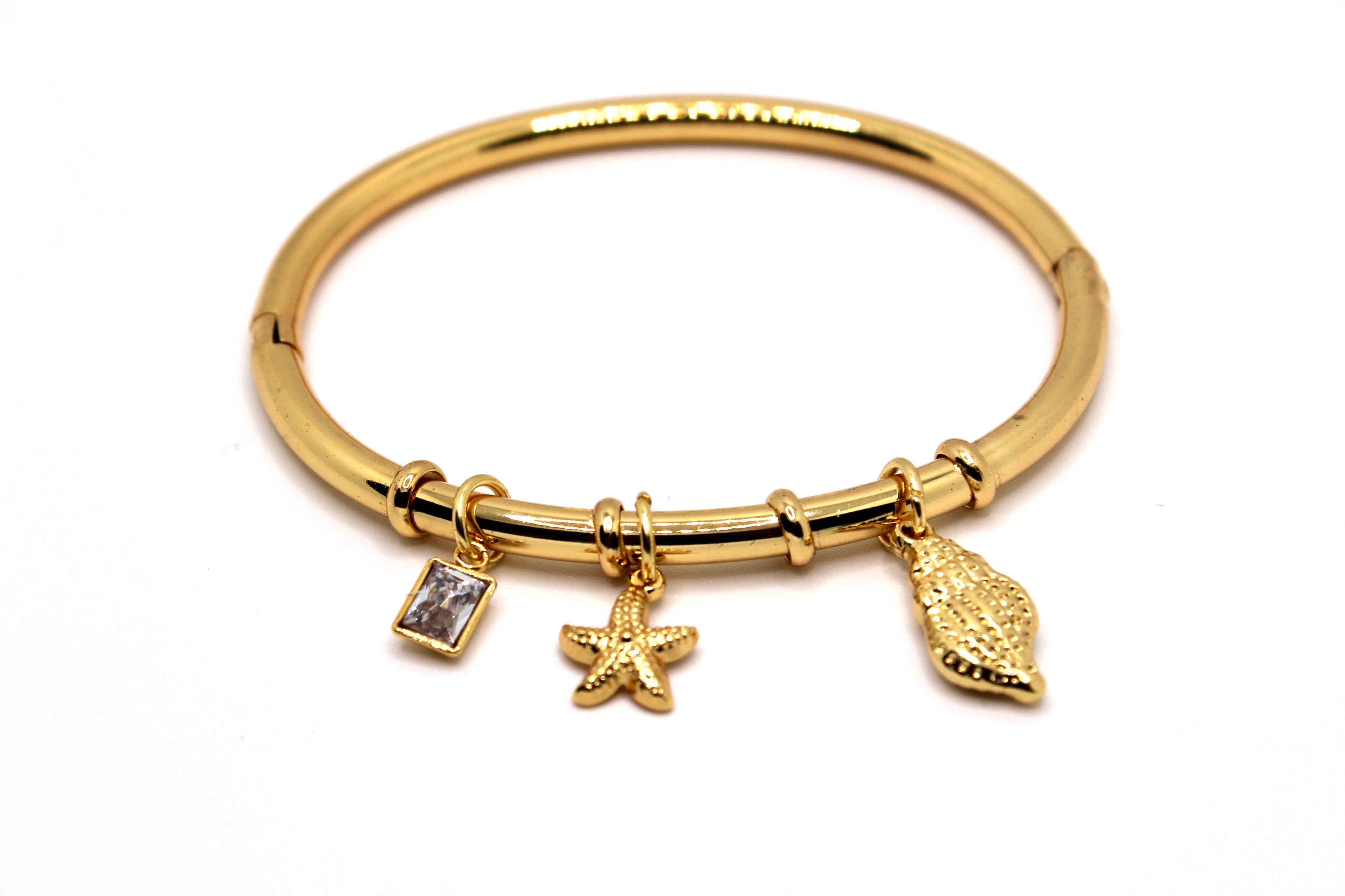 Muschel Armband Gold