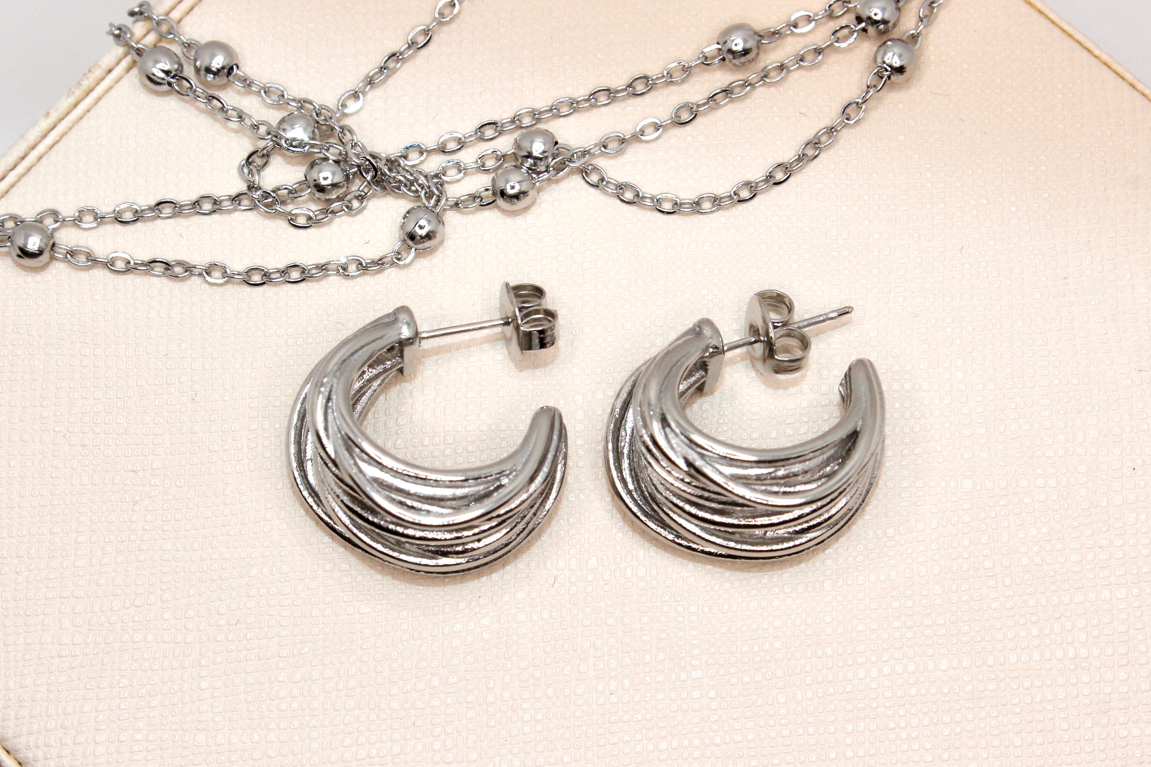 Stella Hoops Silber