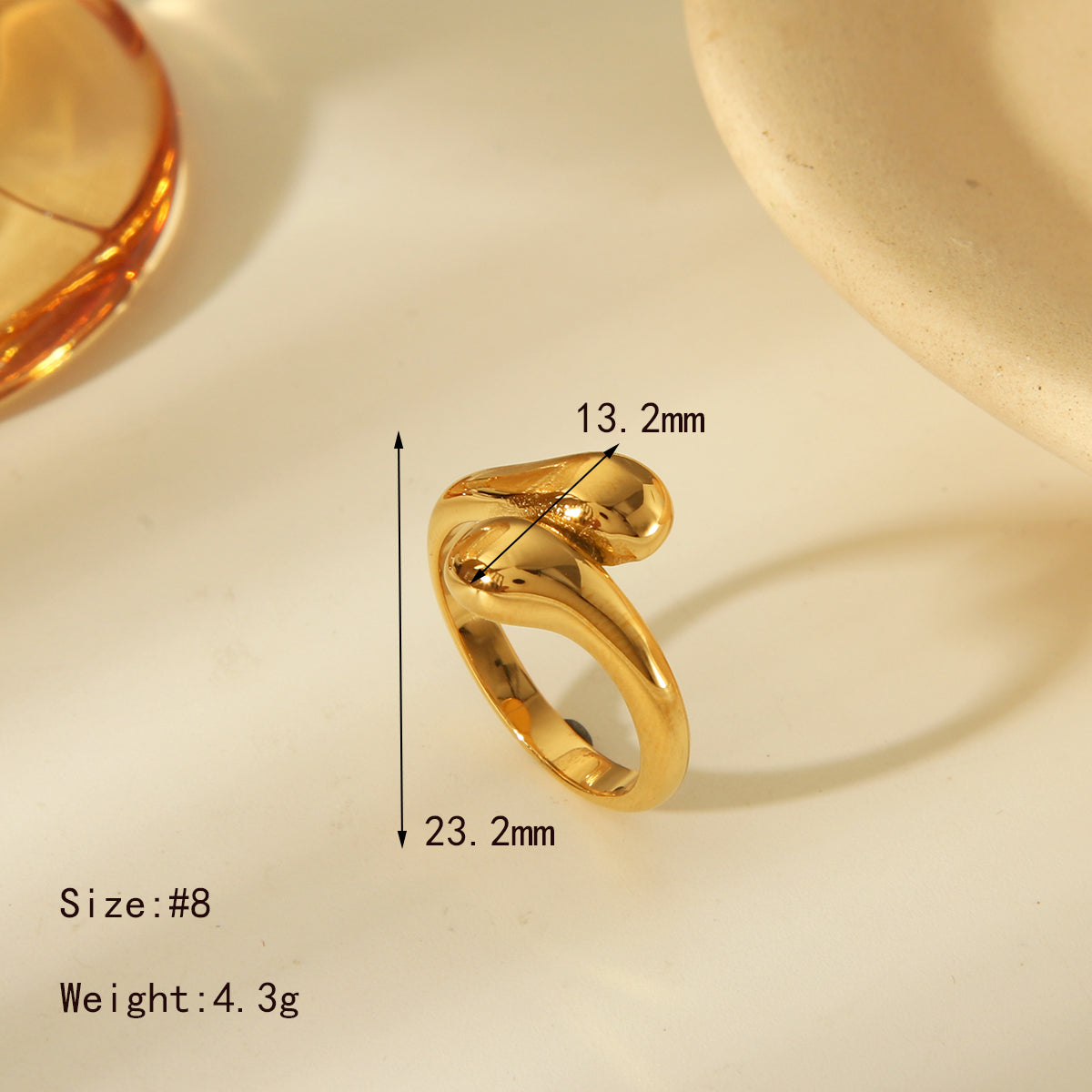 Drop Ring Gold