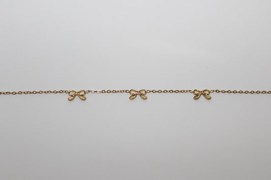 3 Mini Schleifen Edelstahl Armband