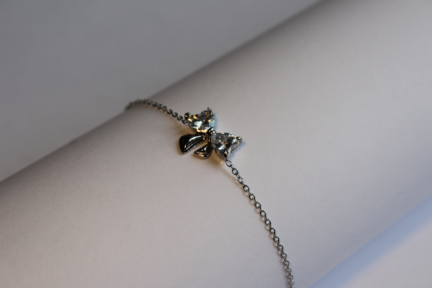 Silber Schleife Edelstahl Armband