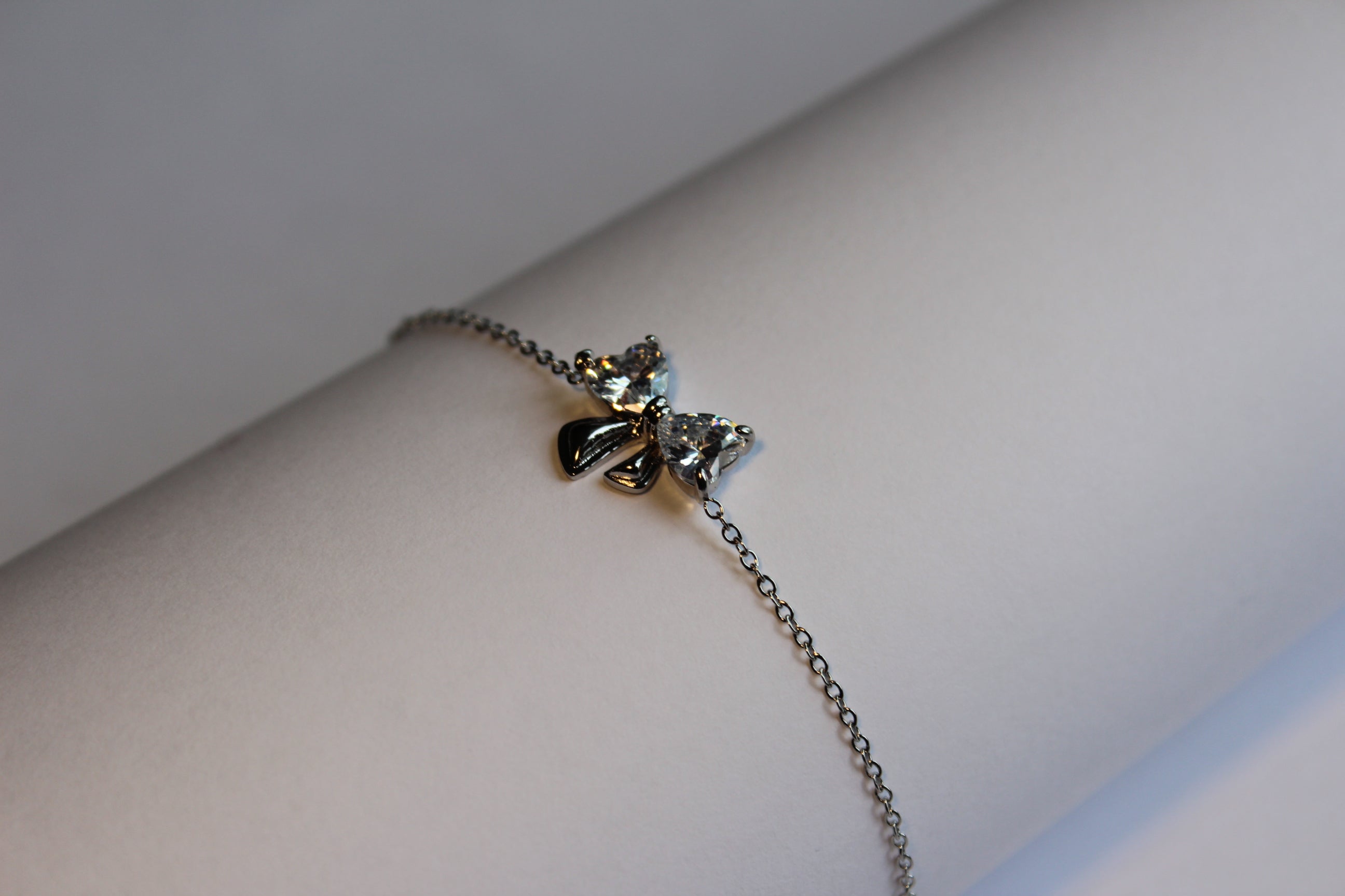 Silber Schleife Edelstahl Armband