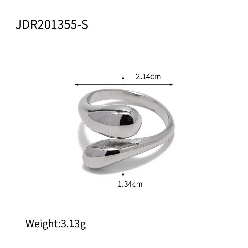 Drop Ring Silber